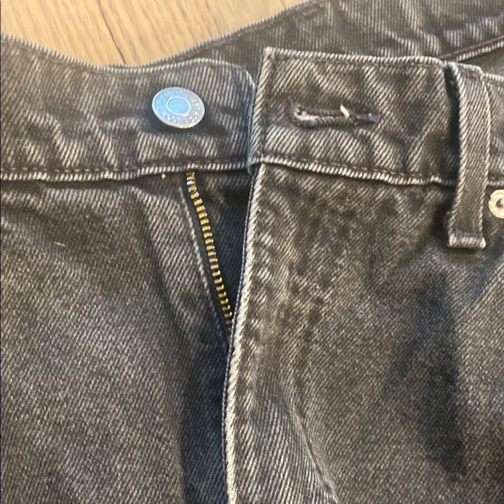 Levi's 505 Regular Fit Straight Leg Jeans in Charcoal Gray - Picture 4 of 6